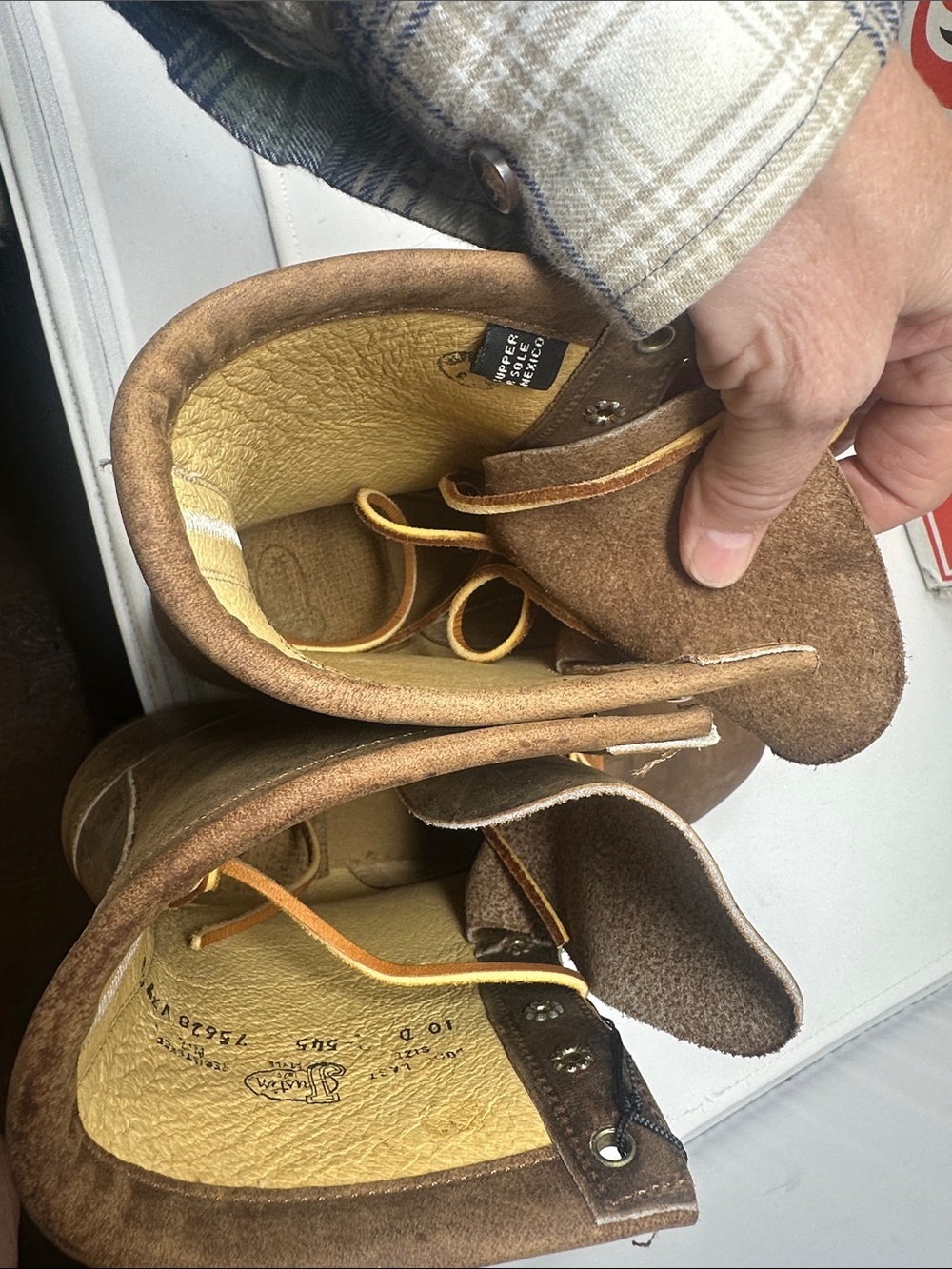 Justin Roper Boots Size 10 - Picture 9 of 11